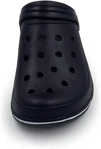 Miniatura 3 de Pantuflas unisex clásicas con forro de cuero estilo zuecos, AC1519