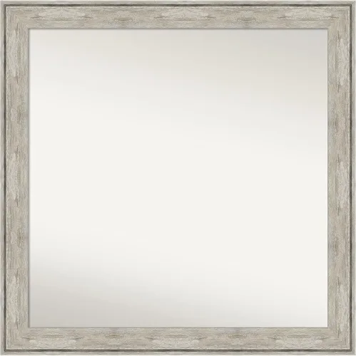 Miniatura 21 de Amanti Art Espejo de baño plateado para sobre fregadero, 28 x 47 pulgadas, espejo rectangular de plata imperial, marco de madera tradicional de gran