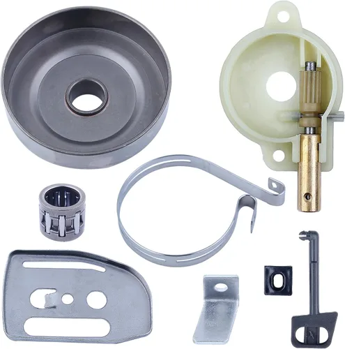 Bomba de aceite de tambor de embrague Placa de barra de freno Kit de barra de estrangulador para motosierra Husqvarna 142 137 136 36 41