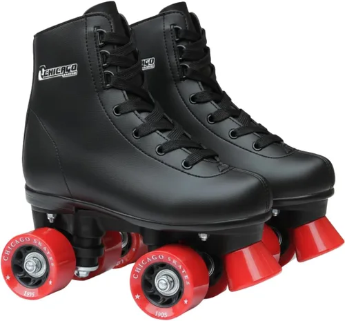 Chicago Patines Patines Niñas Patines - Patines de cuatro ruedas para jóvenes blancos