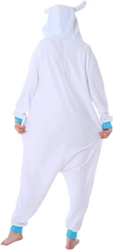 Miniatura 4 de dressfan Disfraz de monstruo de nieve de animales, disfraz de monstruo, pijama de monstruo para cosplay, Nieve