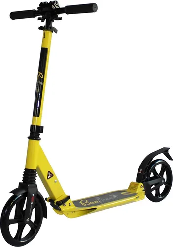 Miniatura 9 de Bee Free Patinete para niños, adolescentes y adultos, manubrio ajustable, construcción plegable, freno de pie trasero, suspensión antigolpes