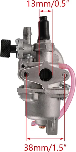 Miniatura 2 de WOOSTAR Repuesto de carburador PZ13 de 0.512 in para 2 tiempos, 47 cc, 49 cc, 50 cc, motor de motocicleta de bolsillo, mini quad, ATV