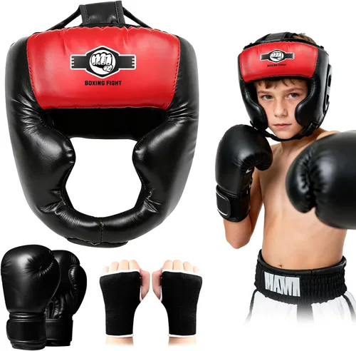 Miniatura 9 de YORWHIN Sparring Head Guard with Gloves - Boxing Safety Headgear for MMA, Kickboxing, Muay Thai & Boxing - Adult & Kids