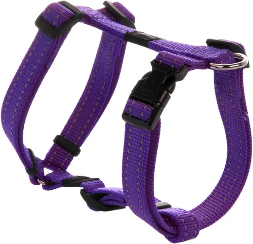 Miniatura 7 de Arnés reflectante ajustable para perros pequeños a medianos; collar y correa a juego disponibles, negro