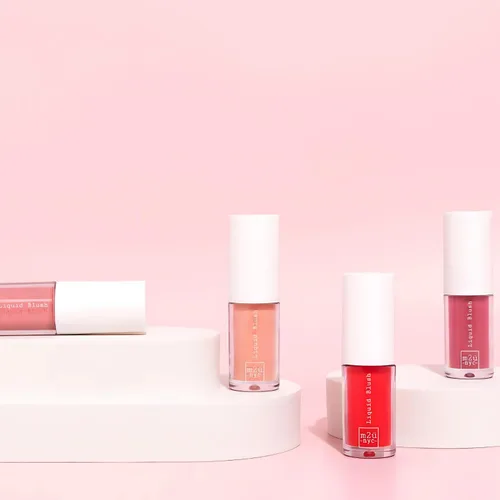 Miniatura 6 de M2U NYC Rubor líquido rosa oscuro – Rubor líquido suave y húmedo para mejillas con color de alto pigmento y tacto transpirable – Fórmula ligera
