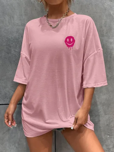 Miniatura 4 de SOLY HUX Women's Oversized T Shirts Graphic Tees Letter Print Casual Trendy Summer Tops