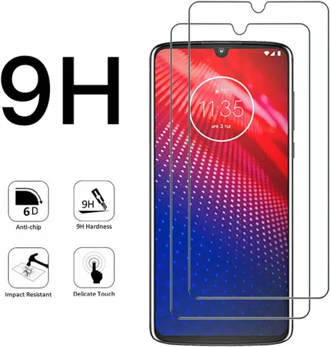 Miniatura 5 de Protector de pantalla transparente para Motorola Moto Z4 HD, vidrio templado, 2 unidades, dureza 9H, antiarañazos, protector de pantalla templado