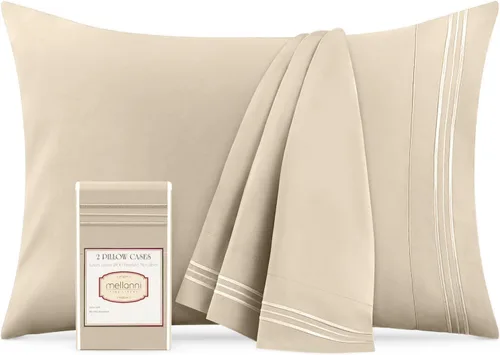 Miniatura 22 de Mellanni Fundas de almohada – Fundas de almohada lujosas, extrasuaves, refrescantes – 2 fundas de almohada de la colección Iconic – Cierre de sobre