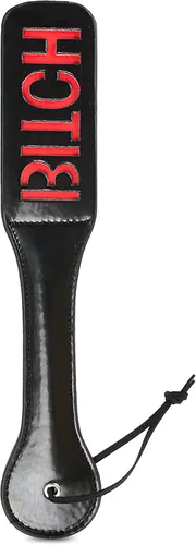 Paleta para adultos Juego sexual Nalgadas Cultivo corto Cosplay BDSM Dormitorio Accesorios 12 pulgadas Negro, Negro -