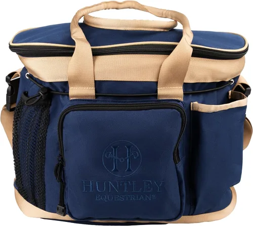 Miniatura 11 de Huntley Equestrian Bolsa de aseo de lujo perfectamente diseñada de fácil acceso con múltiples bolsillos con cierre superior de doble asa