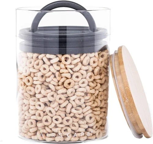 Miniatura 5 de AirScape Recipiente de vidrio para almacenamiento de alimentos, almacenamiento de vidrio con tapa interior sin aire patentada de Estados Unidos