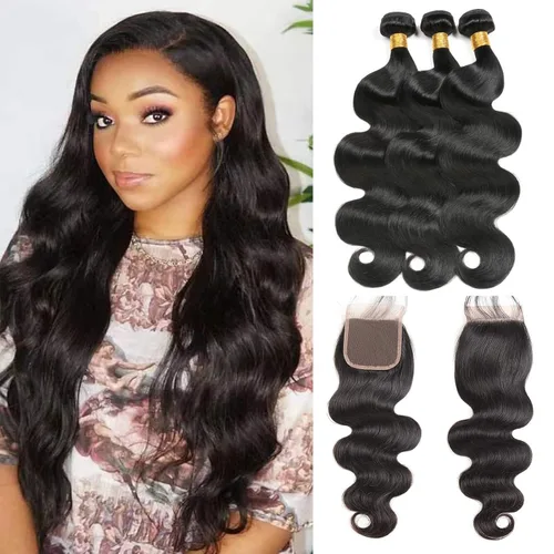 Miniatura 29 de Extensiones de cabello humano ondulado rubio 613 de 12 pulgadas, 100% sin procesar, grado 14A, cabello humano virgen brasileño sin procesar, 1