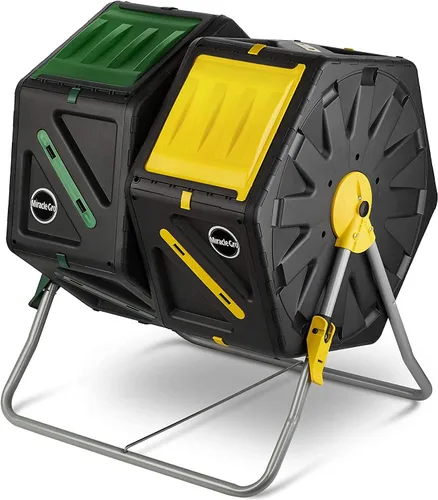 Miniatura 9 de Miracle-Gro - Contenedor de doble cámara para composta, para exteriores, 2 puertas corredizas (2 x 70 litros)