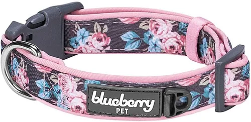 Miniatura 22 de Blueberry Pet - Collar ajustable para perro con forma de diamantes tribales del sudoeste en francés rosa con hebilla de metal, cuello 9-12.5