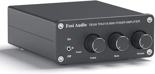 Fosi Audio TB10A 2 canales estéreo amplificador de audio receptor Mini Hi-Fi Clase D amplificador integrado 2.0CH para altavoces domésticos 100W x 2