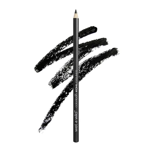 Wet n Wild: Lápiz delineador de ojos Color Icon Kohl, color negro, de larga duración, altamente pigmentado, no se corre, se desliza suavemente,