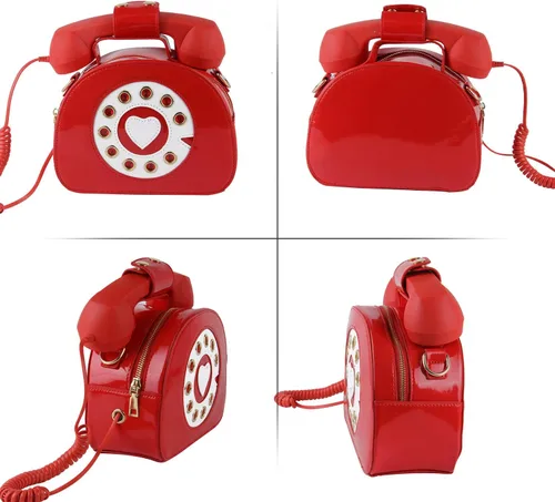 Miniatura 34 de Oweisong Divertido bolso de teléfono para mujer, bolso cruzado de hombro con asa superior para teléfono