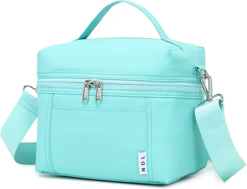 Miniatura 52 de NOL Natural Organic Lifestyle - Loncheras aisladas para mujer, bolsa enfriadora, ligera, de nailon, impermeable, para el trabajo