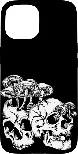 Miniatura 6 de Skull Goth Gothic Occult Emo Satanic Mushroom Skeleton Case for iPhone 17