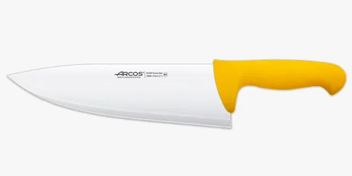 Arcos Cuchillo de carnicero profesional de acero inoxidable nitrum de 11 pulgadas y hoja de 10.827 in. Mango ergonómico de polipropileno. Serie