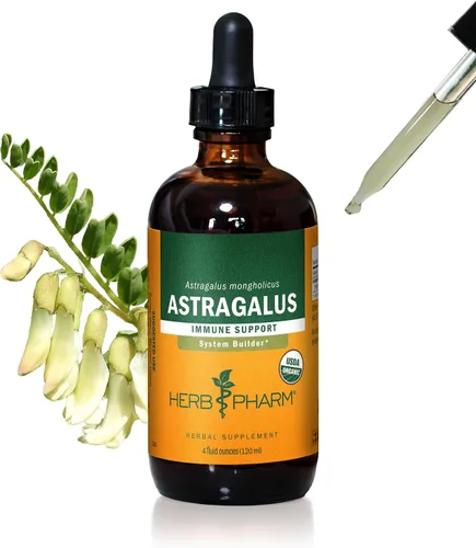 Miniatura 10 de Herb Pharm Extracto Líquido Orgánico Certificado de Astrágalo para Apoyo al Sistema Inmunológico - 1 Oz