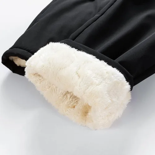 Miniatura 6 de Pantalones deportivos casuales con cordón para hombre, cintura elástica, a prueba de viento, pantalones de algodón cálido, ajuste regular