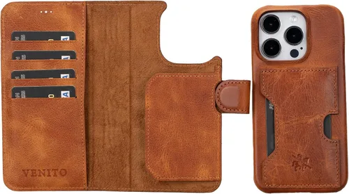Miniatura 136 de Venito Florence - Funda de piel compatible con Samsung Galaxy S9, extra segura con bloqueo RFID, cartera desmontable para teléfono (gris decolorado)