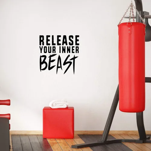 ArogGeld Calcomanías de vinilo inspiradoras para el gimnasio de 20 x 20 pulgadas, calcomanías de vinilo para gimnasio, calcomanías de vinilo