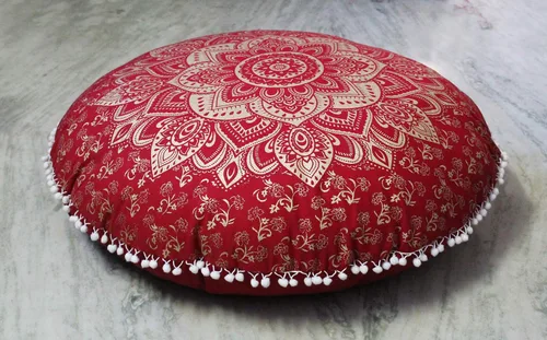 Miniatura 16 de CRAFT KALA Funda de Cojín Grande de Suelo Hippie Mandala Funda de Cojín de Meditación Funda de Puf Redondo Funda de Cojín Bohemia para el Suelo