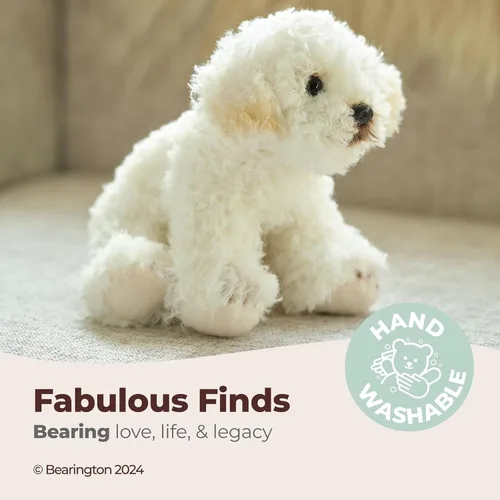 Miniatura 3 de Bearington - Animal de peluche realista para cachorros, juguetes de peluche para niños, peluches de labradoodle de caniche, galleta Lil` de 6