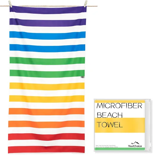 Miniatura 26 de Your Choice - Juego de toallas de microfibra de secado rápido para playa, viajes, natación, piscina, campamento, actividades al aire libre y toalla