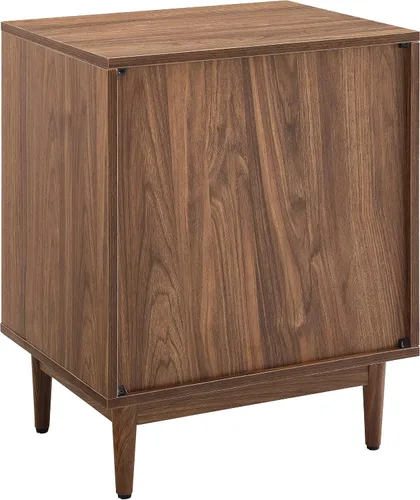 Miniatura 5 de Crosley Furniture Liam - Mesa auxiliar y soporte para tocadiscos con almacenamiento para discos de vinilo, nogal