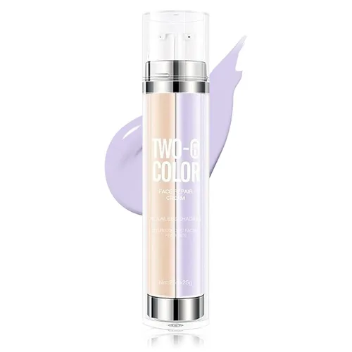 Corrector de color de un solo paso, crema de aislamiento natural, imprimación facial, maquillaje tricolor tintado, control de aceite e hidratante de