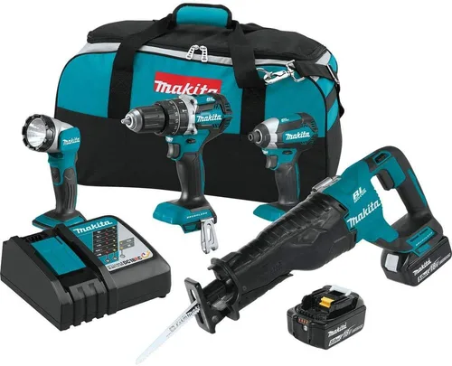 Makita XT447T 18V LXT Kit combinado inalámbrico sin escobillas de iones de litio (4 piezas)