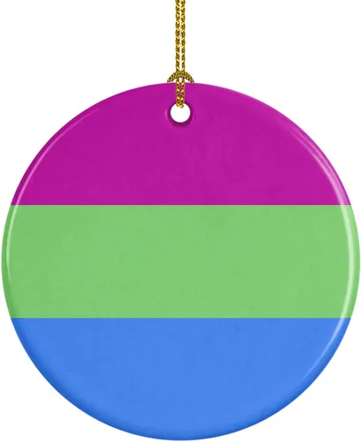 Miniatura 26 de Caroline's Treasures Trigender Pride - Adorno de cerámica para colgar en el árbol de Navidad, para el hogar, Navidad, fiestas, regalo, 3 pulgadas