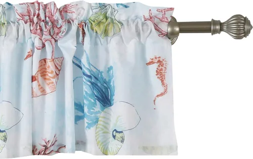 Miniatura 2 de Barefoot Bungalow Sarasota Cenefa para ventana, talla única, multicolor 84.00 x 14.00 pulgadas