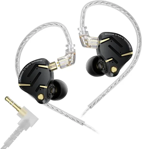 Miniatura 19 de KZ ZS10 Pro X - Auriculares para juegos, monitor intrauditivo KZ, monitor de oído mejorado 4BA 1DD con cable, auriculares IEM multicontrolador