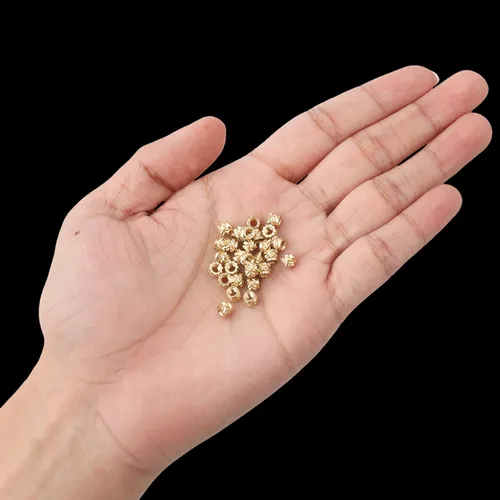 Miniatura 3 de 100 piezas de tuercas de latón para impresión 3D, M3x4x5mm M3 Inserto roscado Tuercas moleteadas de latón Tuerca hembra moleteada con rosca