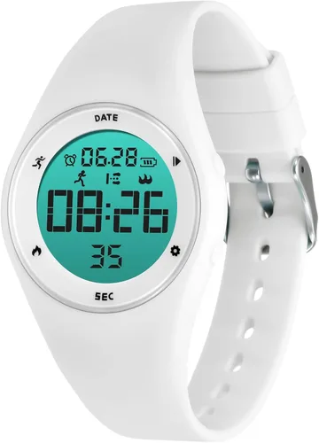 Miniatura 50 de Relojes para niños y niñas, reloj deportivo digital con contador de pasos, podómetro, alarma de vibración, sin aplicación, impermeable, rastreador