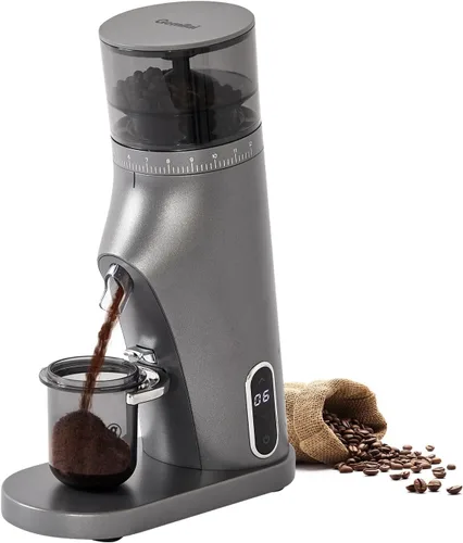 Gemilai Molinillo de Café Eléctrico de Fresas Cónicas, Molinillo de Granos de Café con Temporizador Inteligente 60S, 60 Ajustes de Molienda