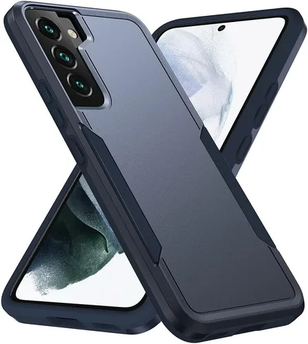 Miniatura 20 de Funda diseñada para Samsung S24 Ultra (no para S24 y S24 Plus), resistente, resistente, a prueba de golpes, soporte de carga inalámbrica, funda Azul