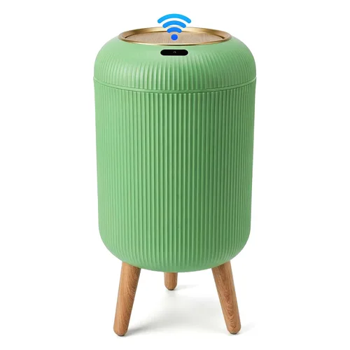 Miniatura 10 de Pukomc Papelera con sensor inteligente, conveniente e higiénico, fácil de usar, sensor de tecnología, impermeable, papelera de plástico para cocina