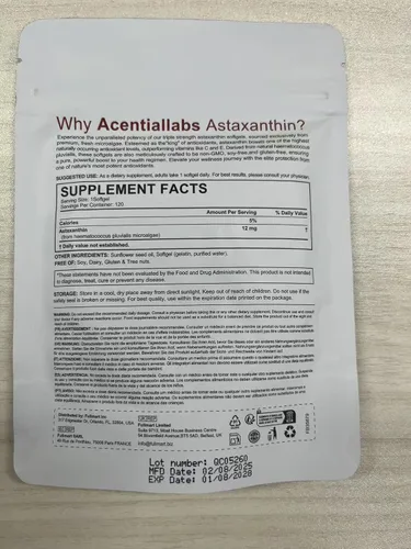 Miniatura 6 de Astaxantina 12 mg, 120 cápsulas blandas – Suministro para 4 meses, suplementos de astaxantina, suplemento antioxidante que apoya los ojos