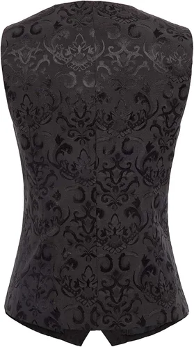 Miniatura 2 de GRACE KARIN Chaleco Waistcoat para Mujer Vestido Vintage Steampunk Chaqueta Jacquard