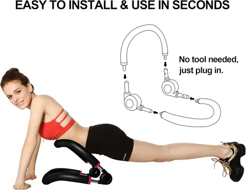 Miniatura 6 de Equipo de entrenamiento abdominal, equipo de ejercicio para entrenamiento de estómago, entrenamiento abdominal ajustable y de fuerza para hombres