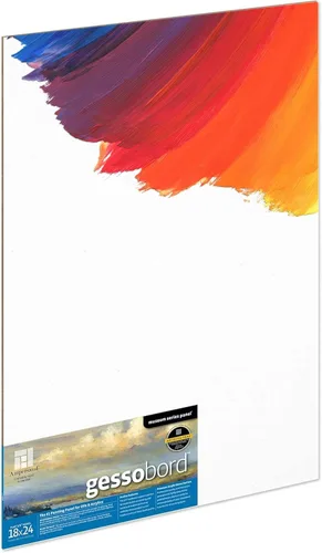 Miniatura 16 de Ampersand Art Supply Panel de pintura de madera de Gesso: Serie Museo Gessobord, 11 "x 14", perfil plano de 1/8