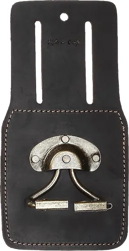 Miniatura 8 de Style n Craft Soporte fijo para martillo, soporte de cuero de grano completo, compatible con todo tipo de martillos y hachas, marrón oscuro (98438)
