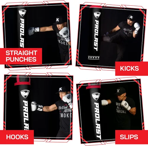 Miniatura 2 de Saco de Golpes para Boxeo y Patadas para Adultos, Boxeo, MMA, Artes Marciales, Muay Thai, Equipo de Entrenamiento de Fuerza, Lleno/Sin Llenar, 1,8