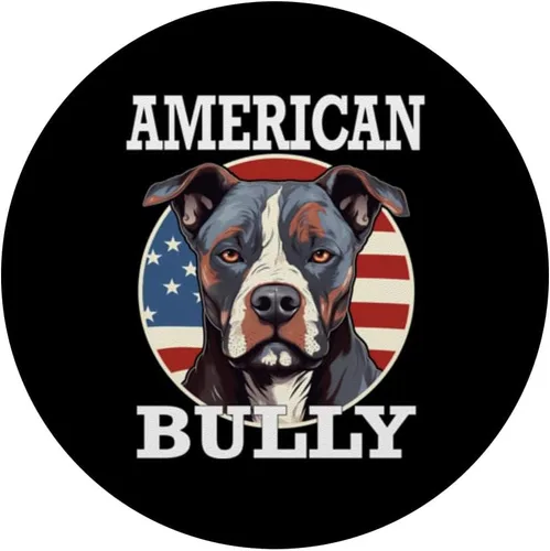 Miniatura 3 de American Bully Pit Bull Terrier USA Perro Pitbull Dueño PopSockets Estándar PopGrip